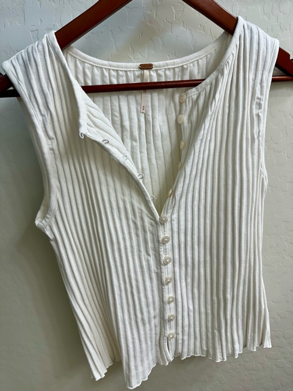 Free People Tilly Vest White - Medium